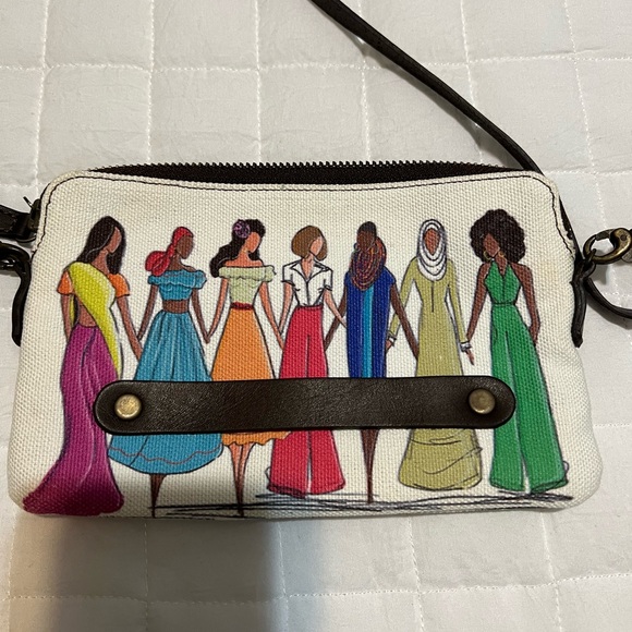 Vida women stand together mini crossbody purse. Multi color - Picture 2 of 3
